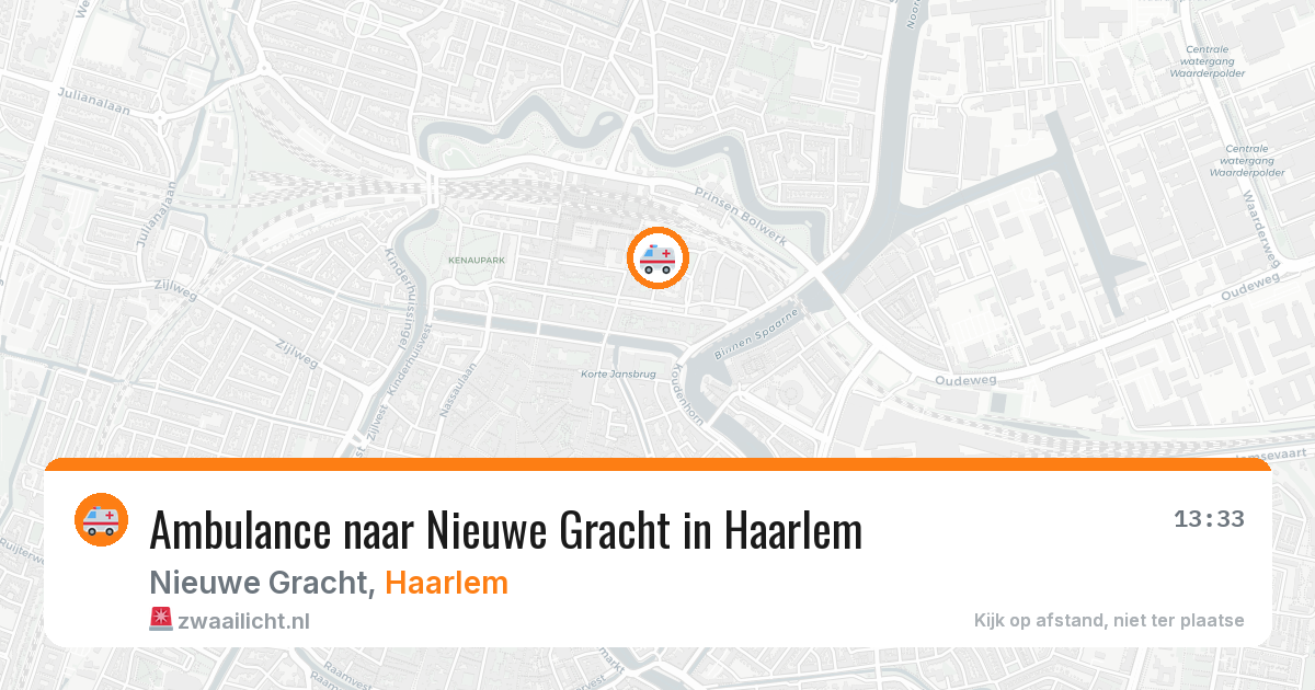 Ambulance naar Nieuwe Gracht in Haarlem — 30 jul 2026