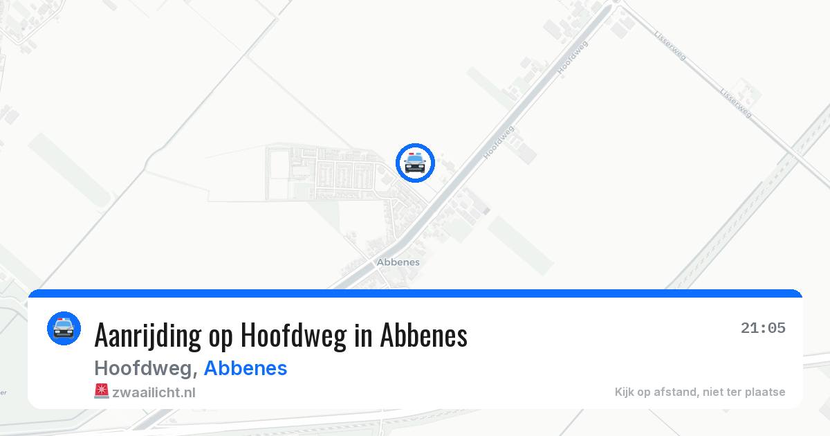 Aanrijding op Hoofdweg in Abbenes — 14 apr 2026