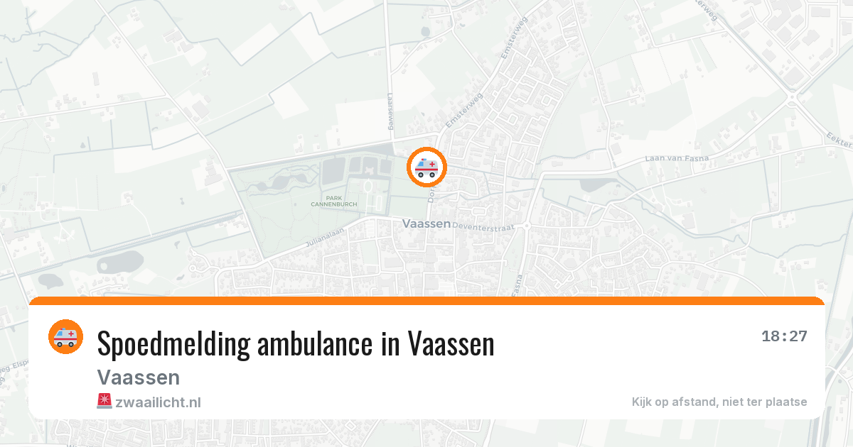 Spoedmelding ambulance in Vaassen — 10 feb 2026