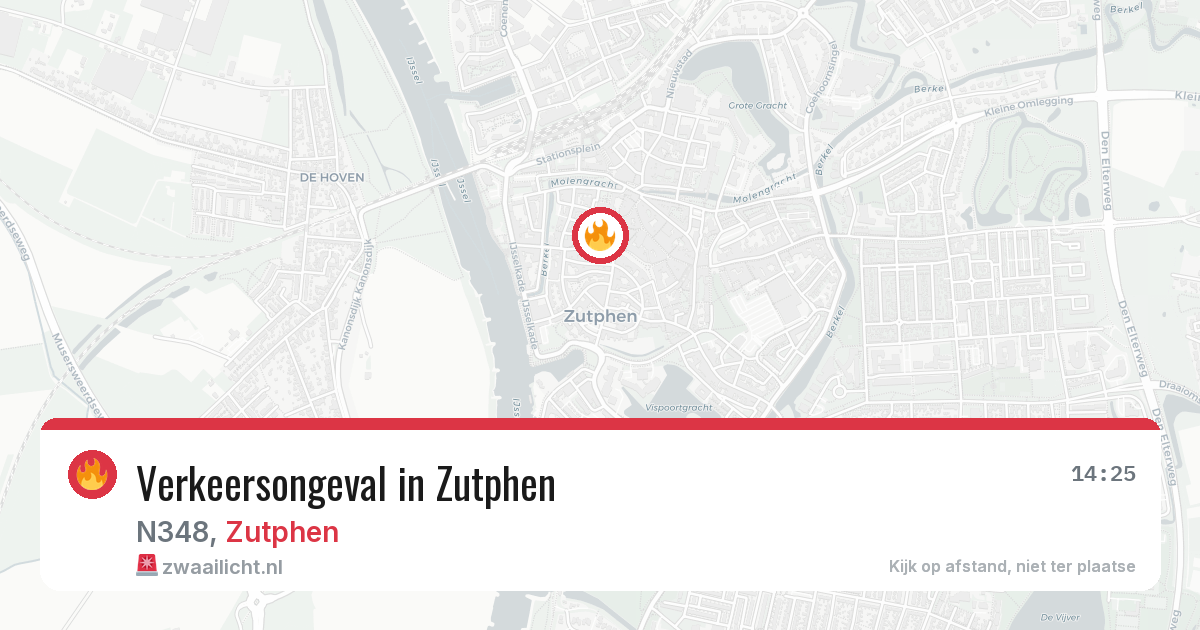Verkeersongeval in Zutphen — 24 jul 2026