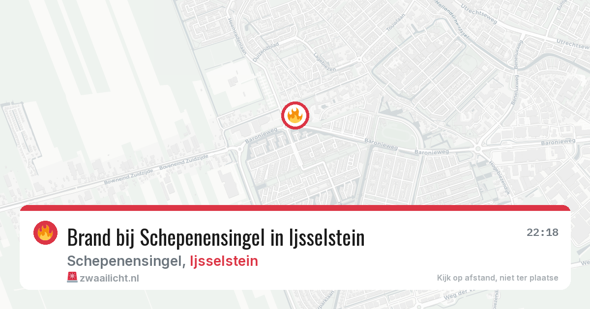 Brand bij Schepenensingel in Ijsselstein — 22 mei 2026