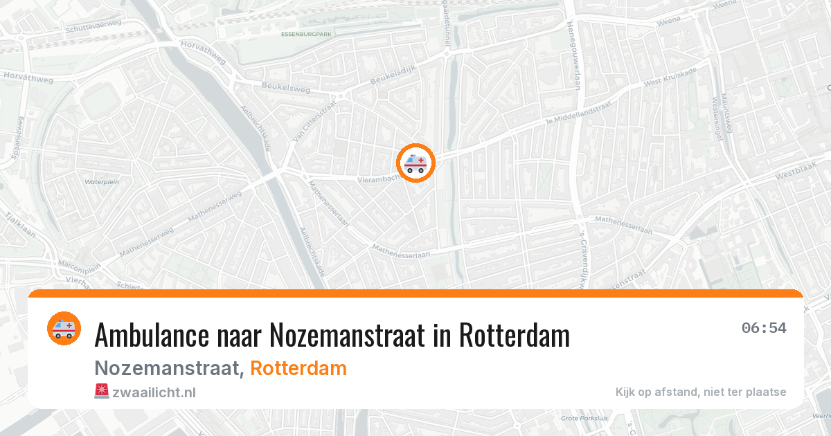 Ambulance naar Nozemanstraat in Rotterdam — 2 jul 2026