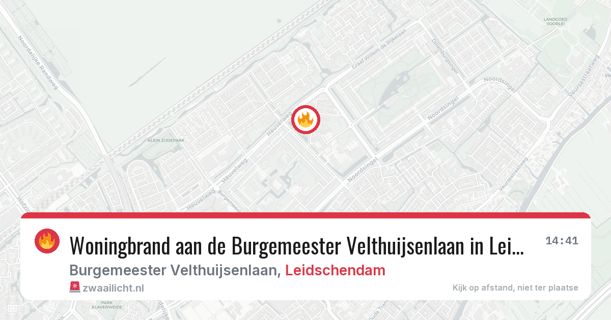 Woningbrand aan de Burgemeester Velthuijsenlaan in Leidschendam — 8 feb 2026