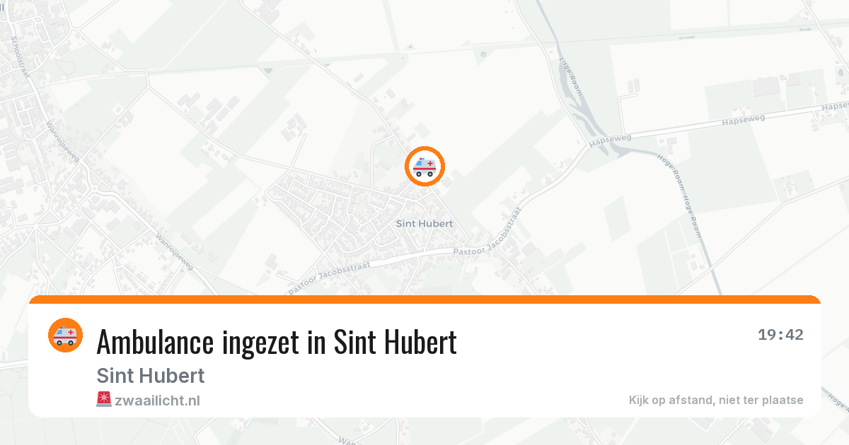 Ambulance ingezet in Sint Hubert — 22 jan 2026