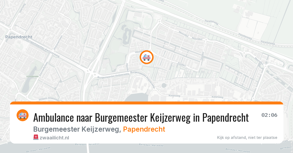 Ambulance naar Burgemeester Keijzerweg in Papendrecht — 29 jan 2026