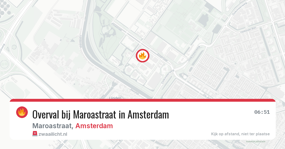 Overval bij Maroastraat in Amsterdam — 6 mrt 2026