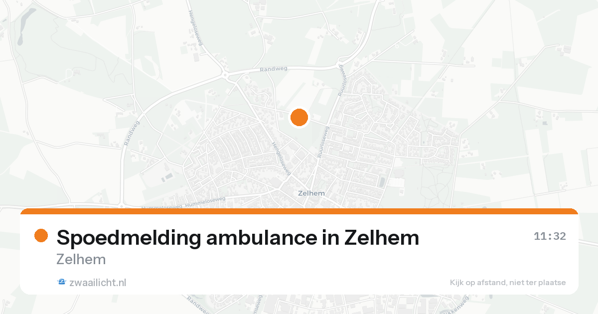Spoedmelding ambulance in Zelhem — 20 aug 2026