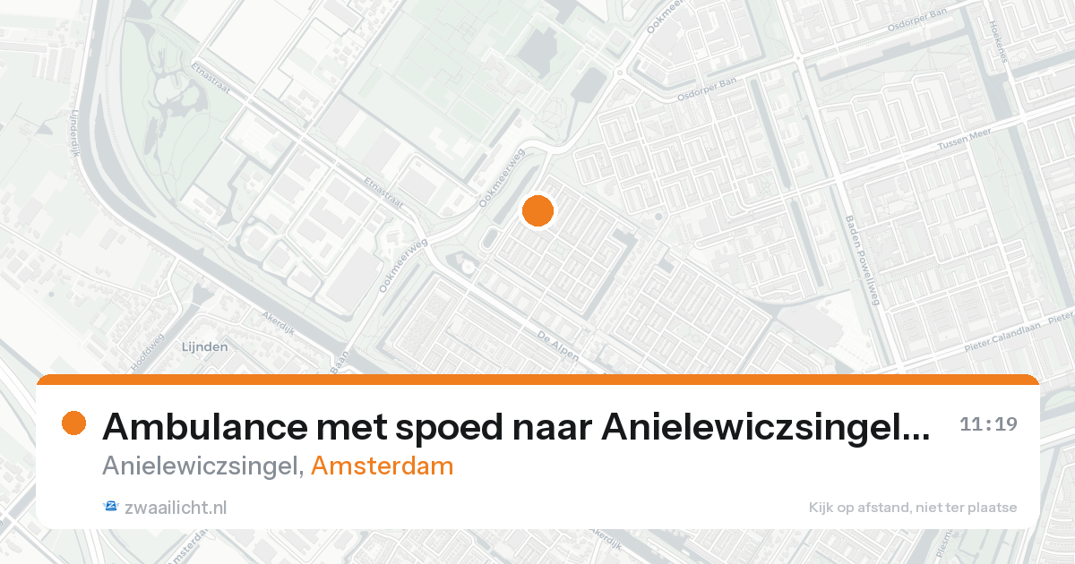 Ambulance met spoed naar Anielewiczsingel in Amsterdam — 31 jan 2026