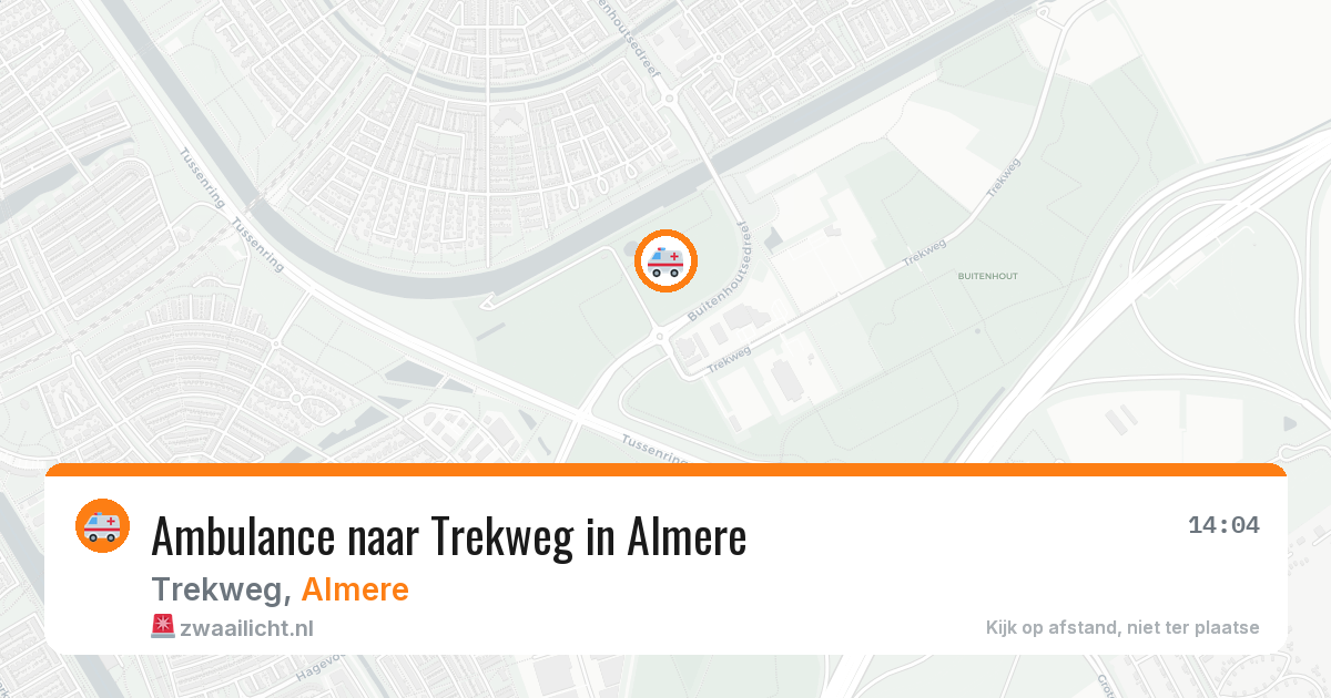Ambulance naar Trekweg in Almere — 19 mei 2026