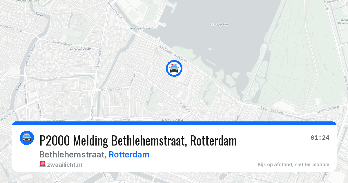 P2000 Melding Bethlehemstraat, Rotterdam — 25 jun 2026