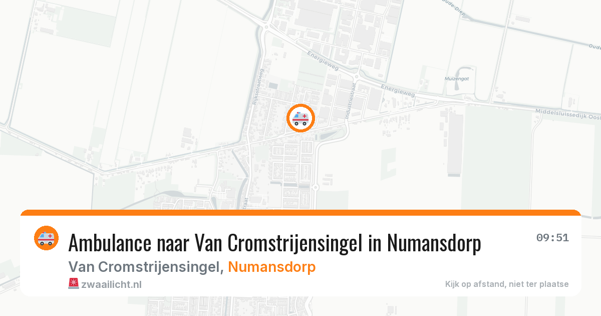 Ambulance naar Van Cromstrijensingel in Numansdorp — 12 mei 2026