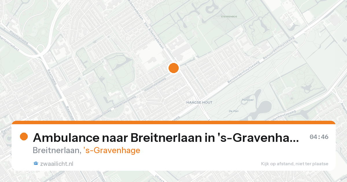 Ambulance naar Breitnerlaan in 's-Gravenhage — 8 feb 2026