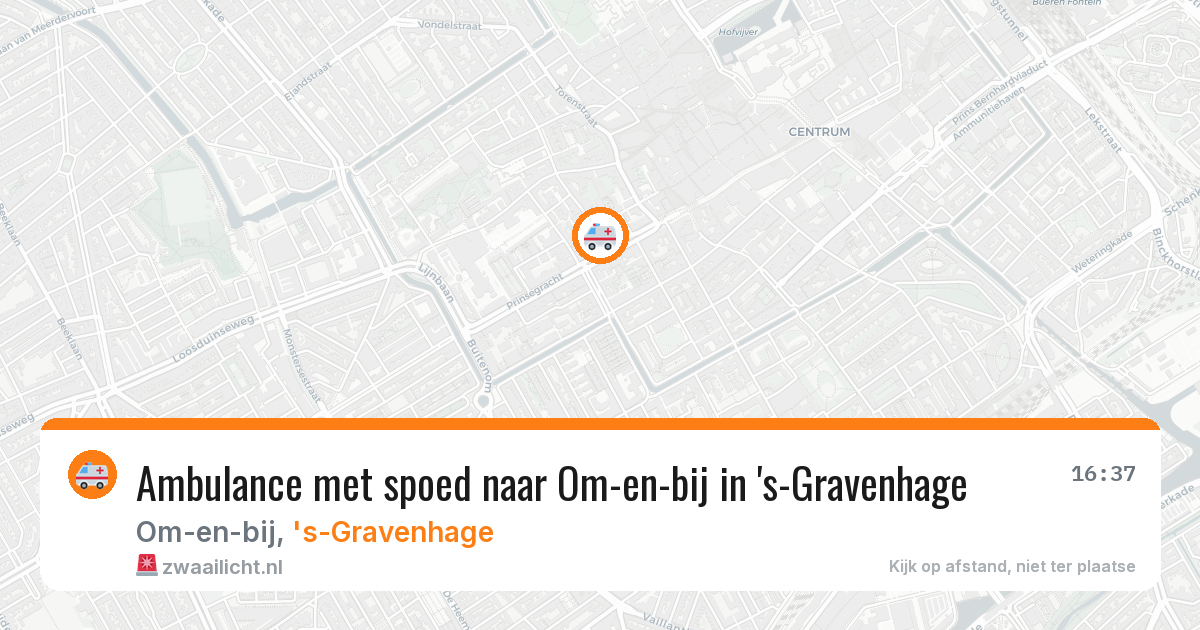 Ambulance met spoed naar Om-en-bij in 's-Gravenhage — 17 jan 2026