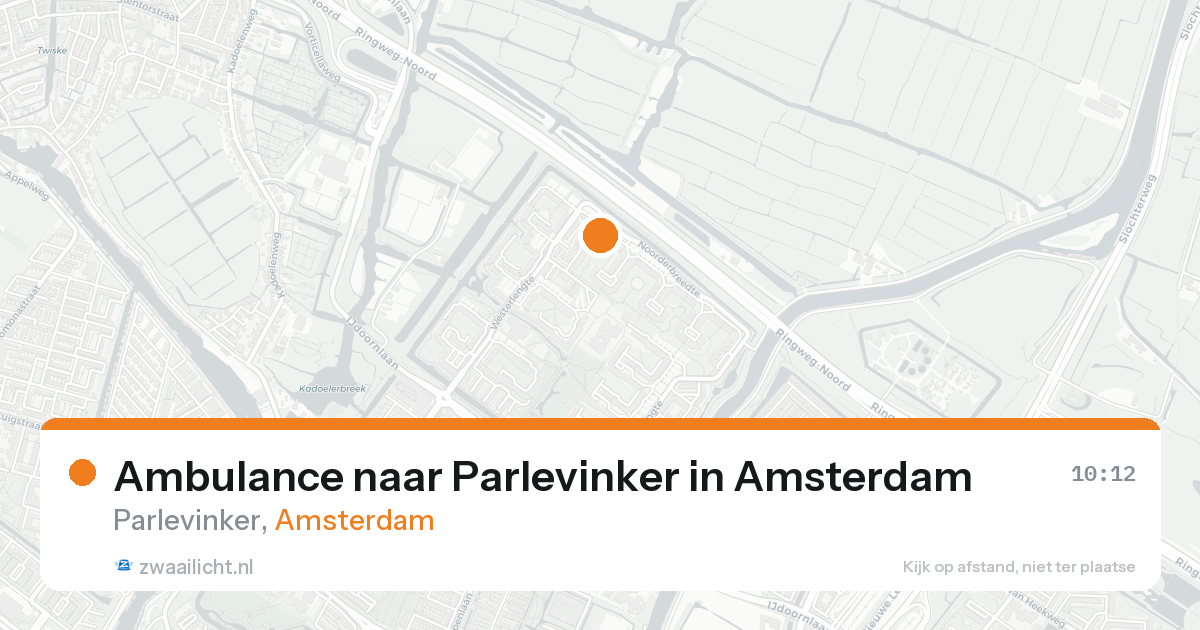 Ambulance naar Parlevinker in Amsterdam — 26 aug 2026