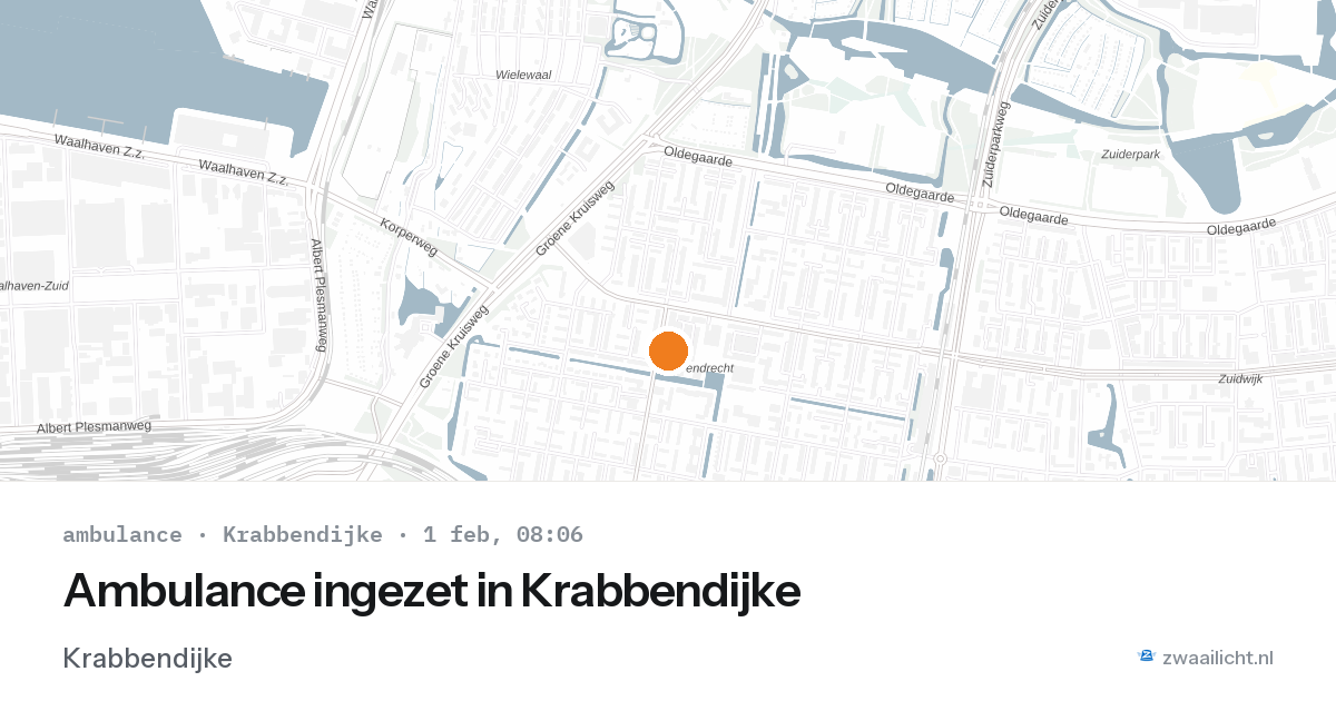 Ambulance ingezet in Krabbendijke — 1 feb 2026