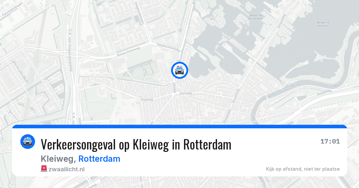 Verkeersongeval op Kleiweg in Rotterdam — 29 jan 2026
