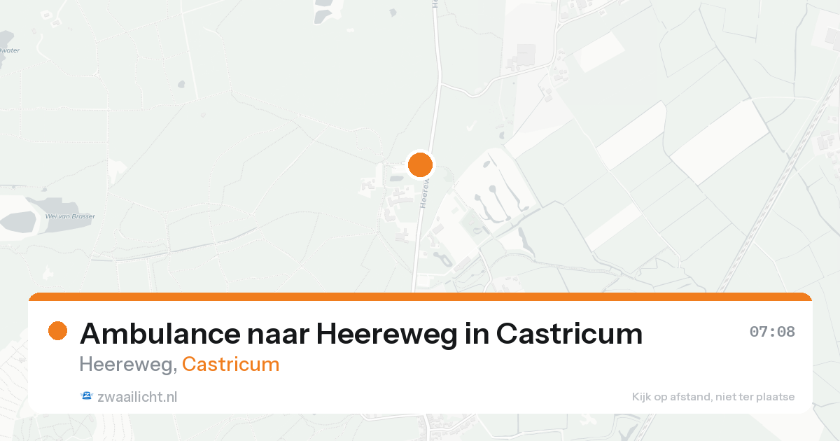 Ambulance naar Heereweg in Castricum — 20 aug 2026