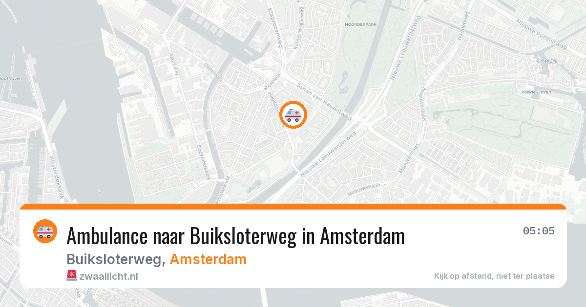 Ambulance naar Buiksloterweg in Amsterdam — 15 aug 2026