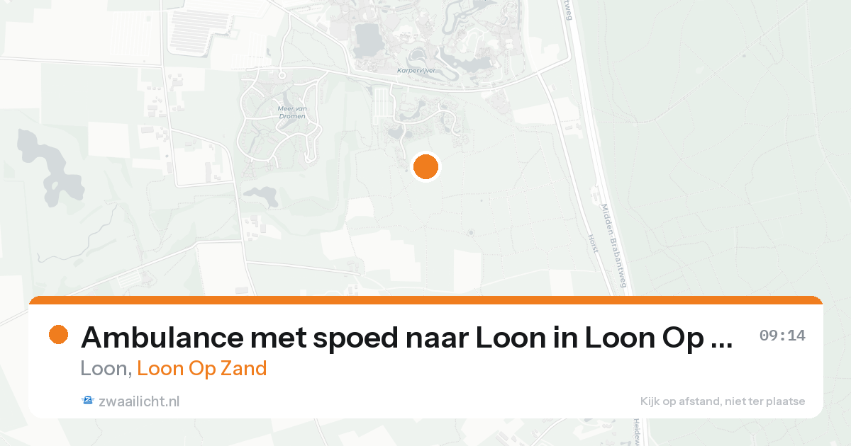 Ambulance met spoed naar Loon in Loon Op Zand — 8 feb 2026