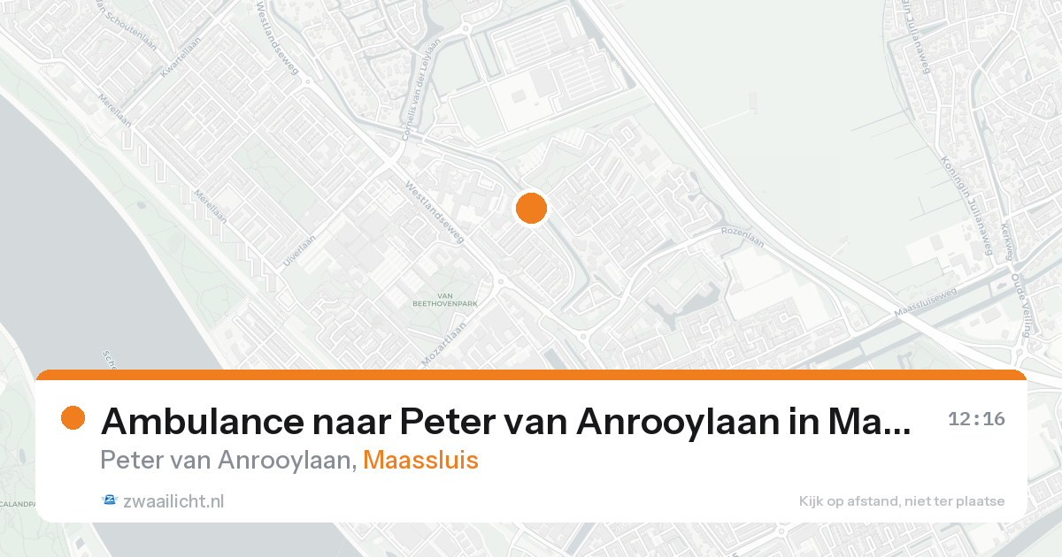Ambulance naar Peter van Anrooylaan in Maassluis — 7 feb 2026