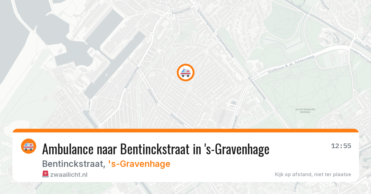 Ambulance naar Bentinckstraat in 's-Gravenhage — 10 apr 2026