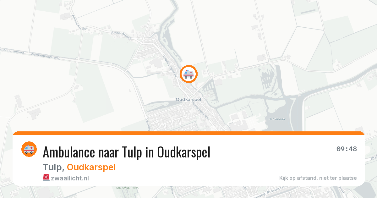 Ambulance naar Tulp in Oudkarspel — 17 jul 2026