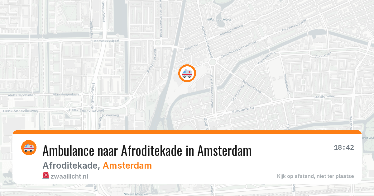 Ambulance naar Afroditekade in Amsterdam — 4 jun 2026