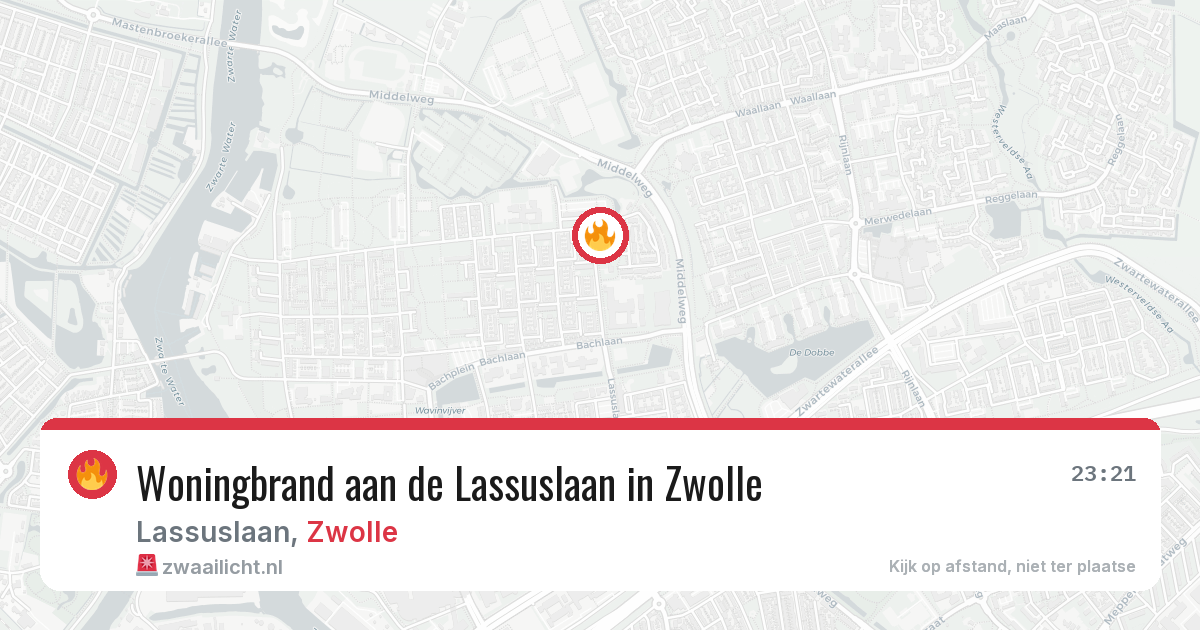 Woningbrand aan de Lassuslaan in Zwolle — 17 jun 2026