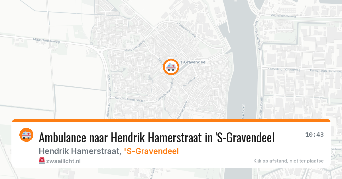 Ambulance naar Hendrik Hamerstraat in 'S-Gravendeel — 7 apr 2026