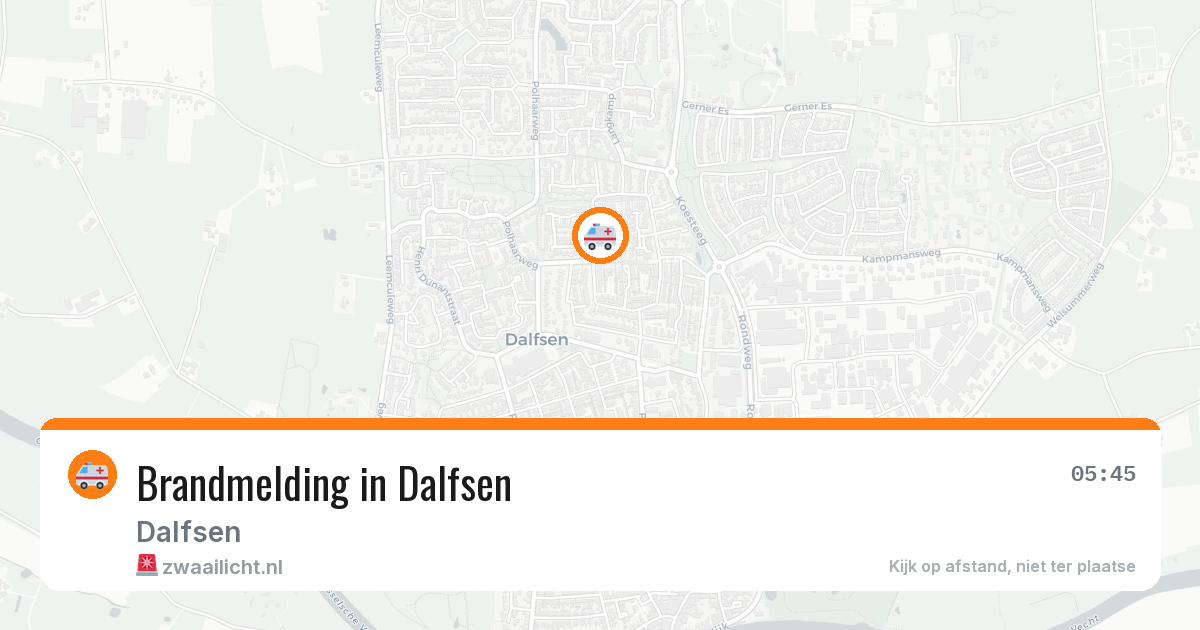 Brandmelding in Dalfsen — 10 jul 2026
