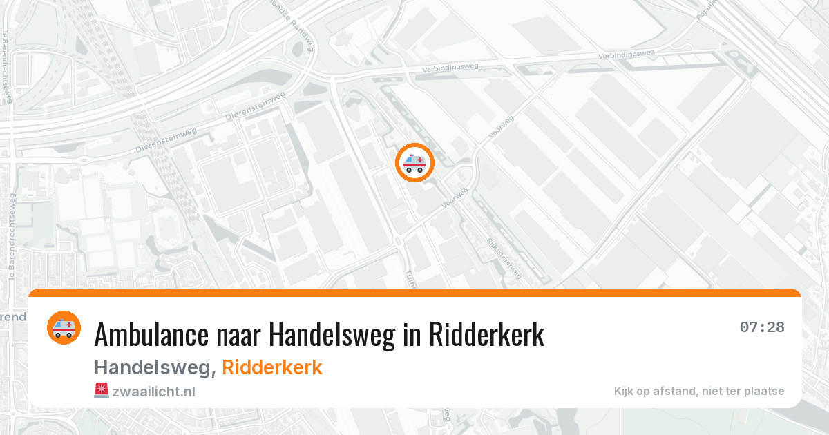 Ambulance naar Handelsweg in Ridderkerk — 30 jan 2026