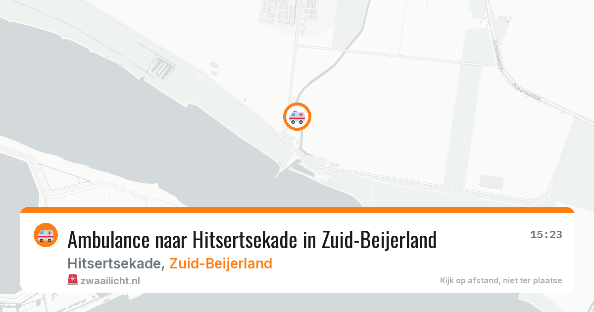 Ambulance naar Hitsertsekade in Zuid-Beijerland — 10 jul 2026