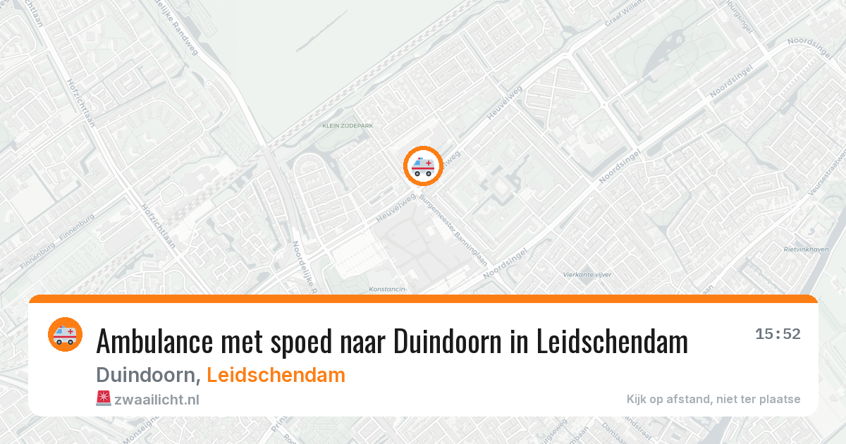 Ambulance met spoed naar Duindoorn in Leidschendam — 24 mei 2026