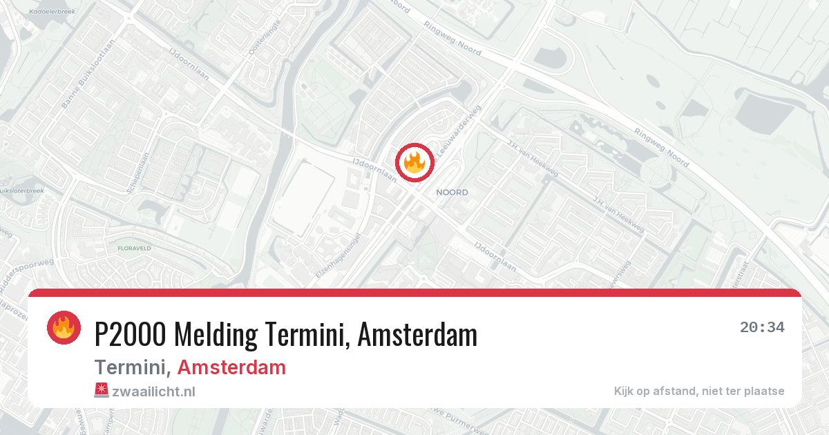 P2000 Melding Termini, Amsterdam — 8 feb 2026