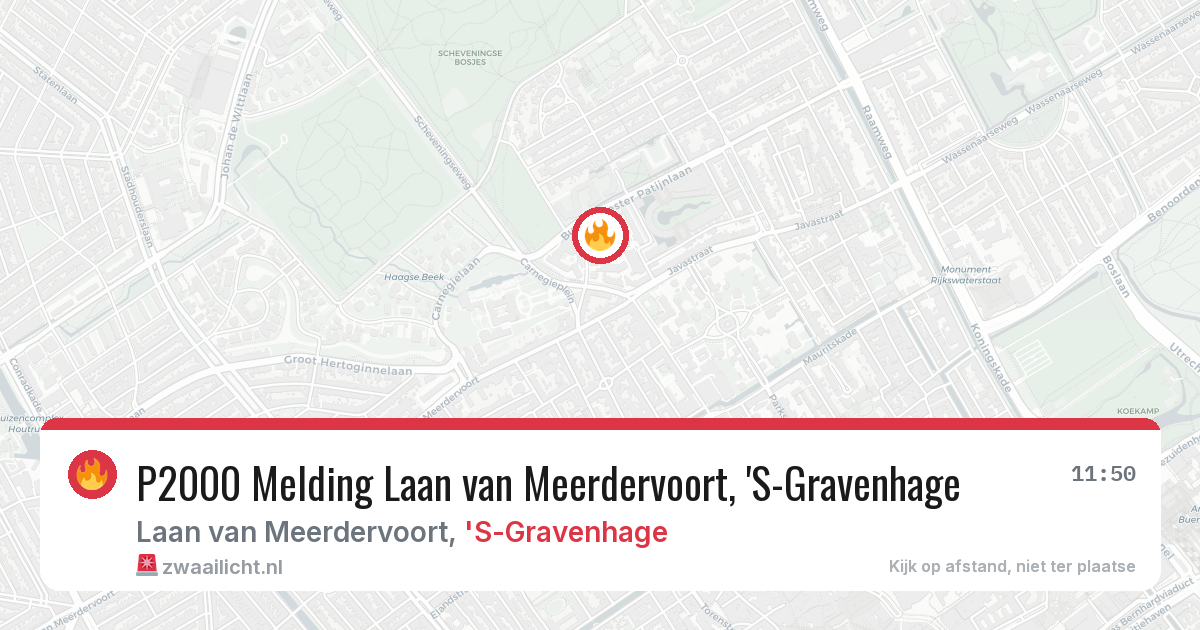 P2000 Melding Laan van Meerdervoort, 'S-Gravenhage — 5 feb 2026