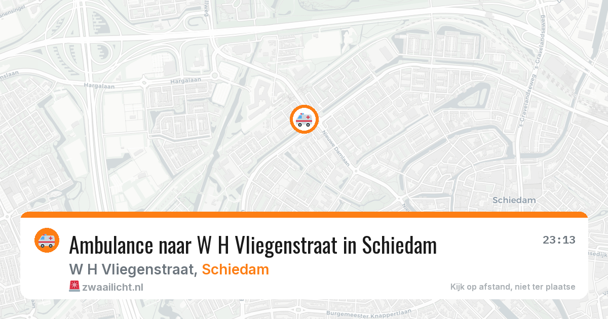 Ambulance naar W H Vliegenstraat in Schiedam — 8 feb 2026