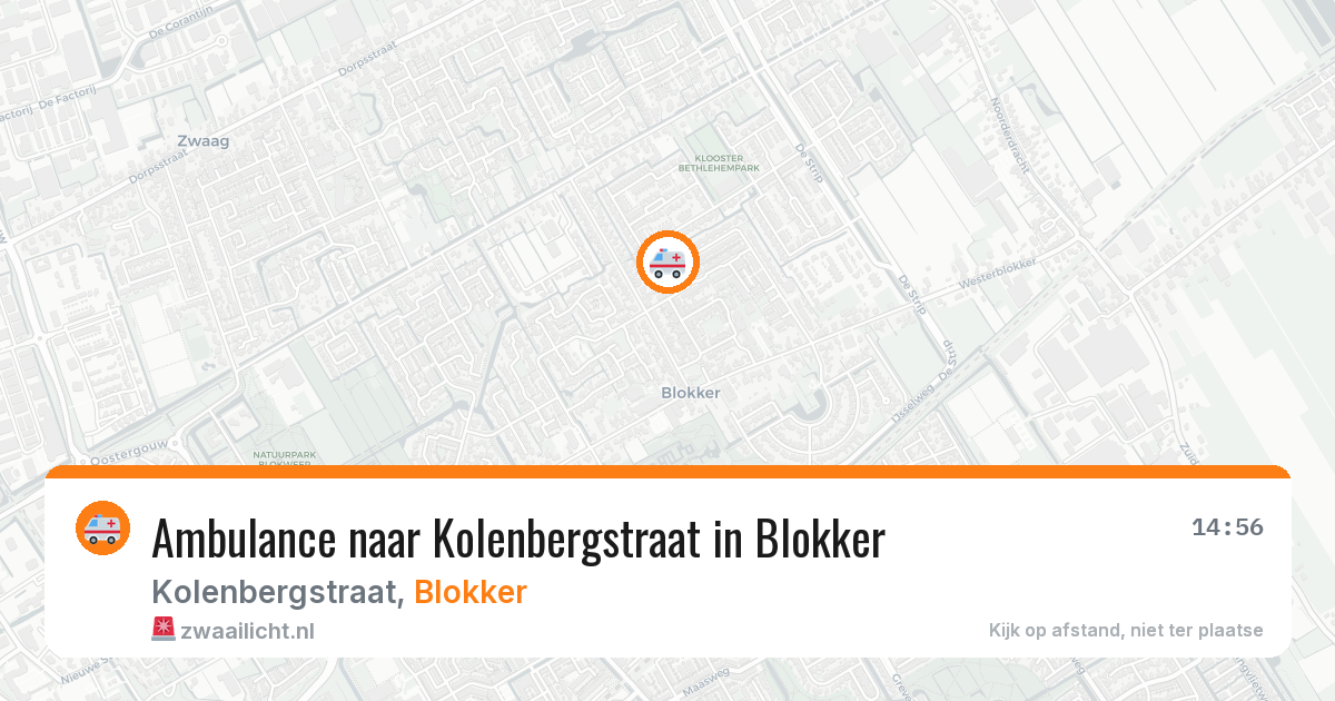 Ambulance naar Kolenbergstraat in Blokker — 18 jun 2026