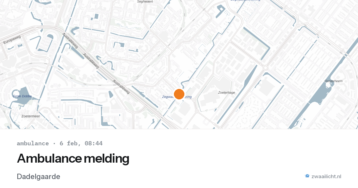 Ambulance melding — 6 feb 2026