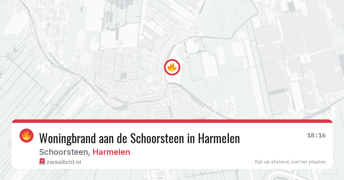 Woningbrand aan de Schoorsteen in Harmelen — 14 apr 2026