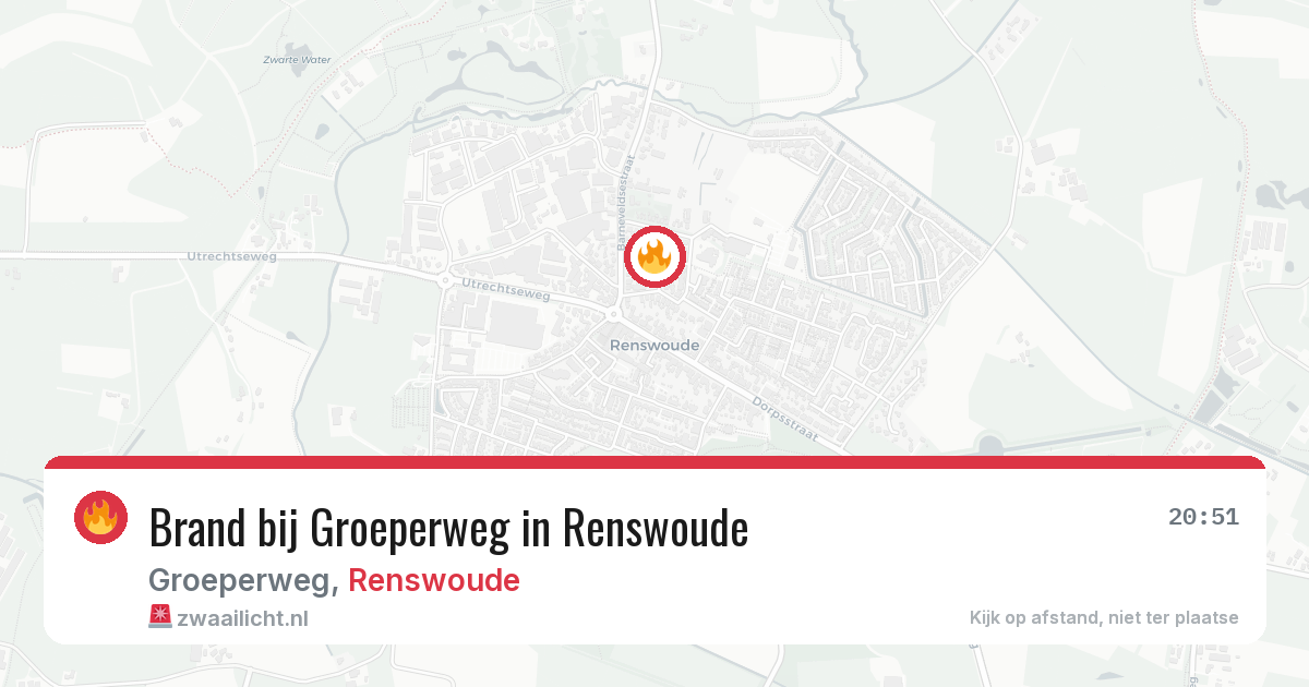 Brand bij Groeperweg in Renswoude — 31 jul 2026
