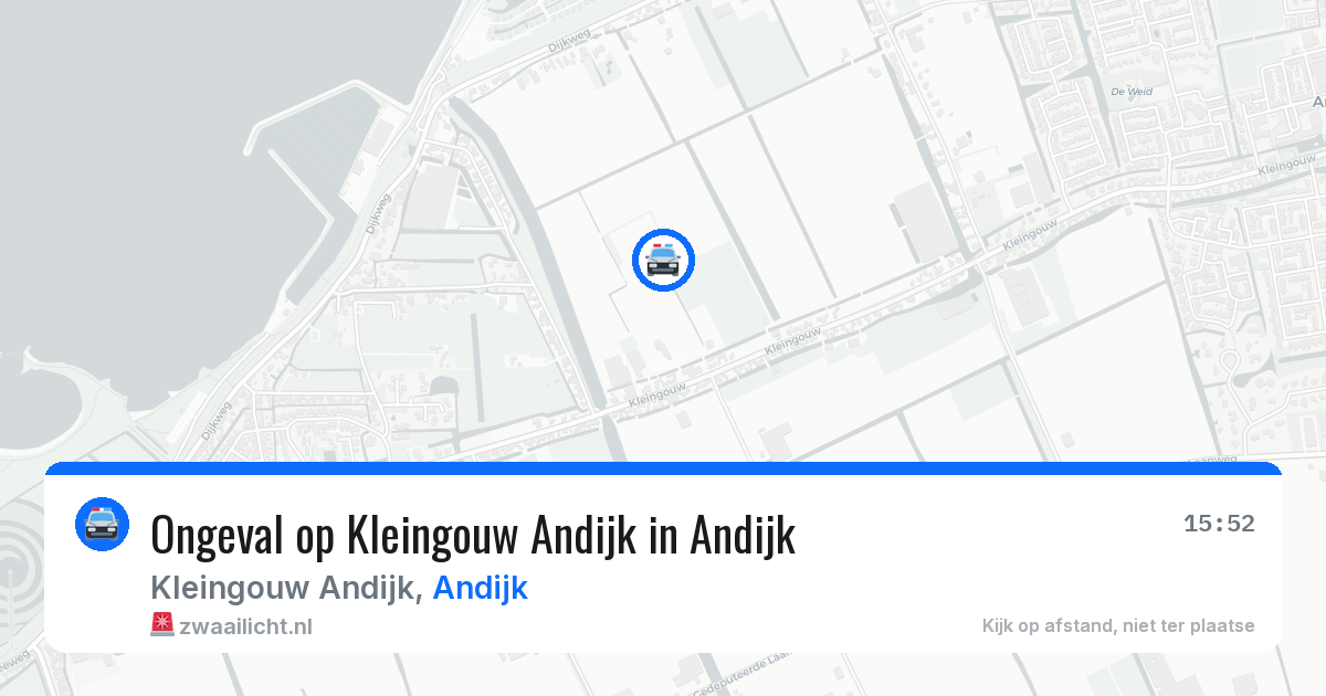 Ongeval op Kleingouw Andijk in Andijk — 12 apr 2026