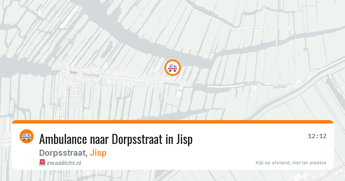 Ambulance naar Dorpsstraat in Jisp — 20 apr 2026