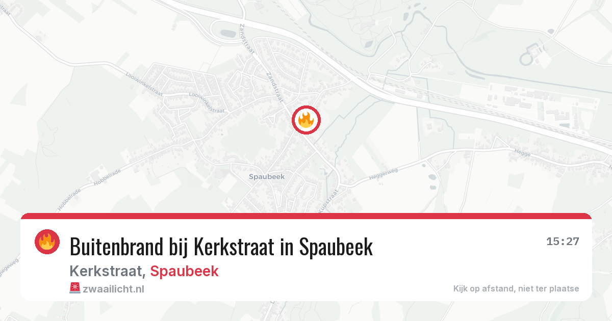 Buitenbrand bij Kerkstraat in Spaubeek — 28 jul 2026