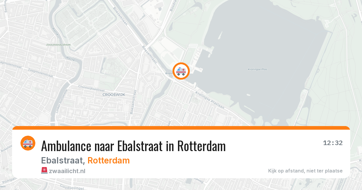 Ambulance naar Ebalstraat in Rotterdam — 15 jun 2026