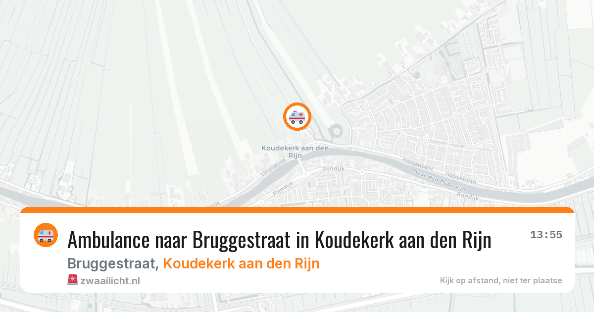 Ambulance naar Bruggestraat in Koudekerk aan den Rijn — 15 jun 2026