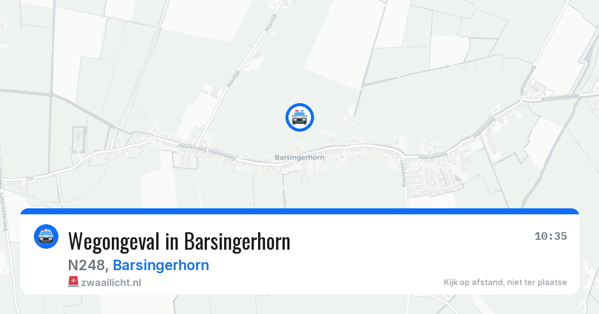 Wegongeval in Barsingerhorn — 9 jun 2026