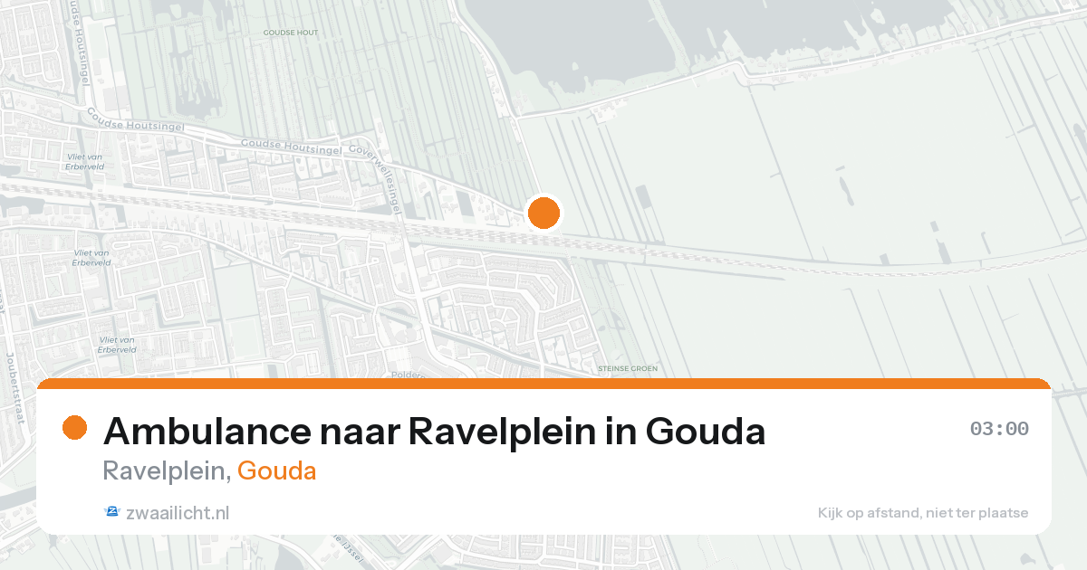 Ambulance naar Ravelplein in Gouda — 17 aug 2026
