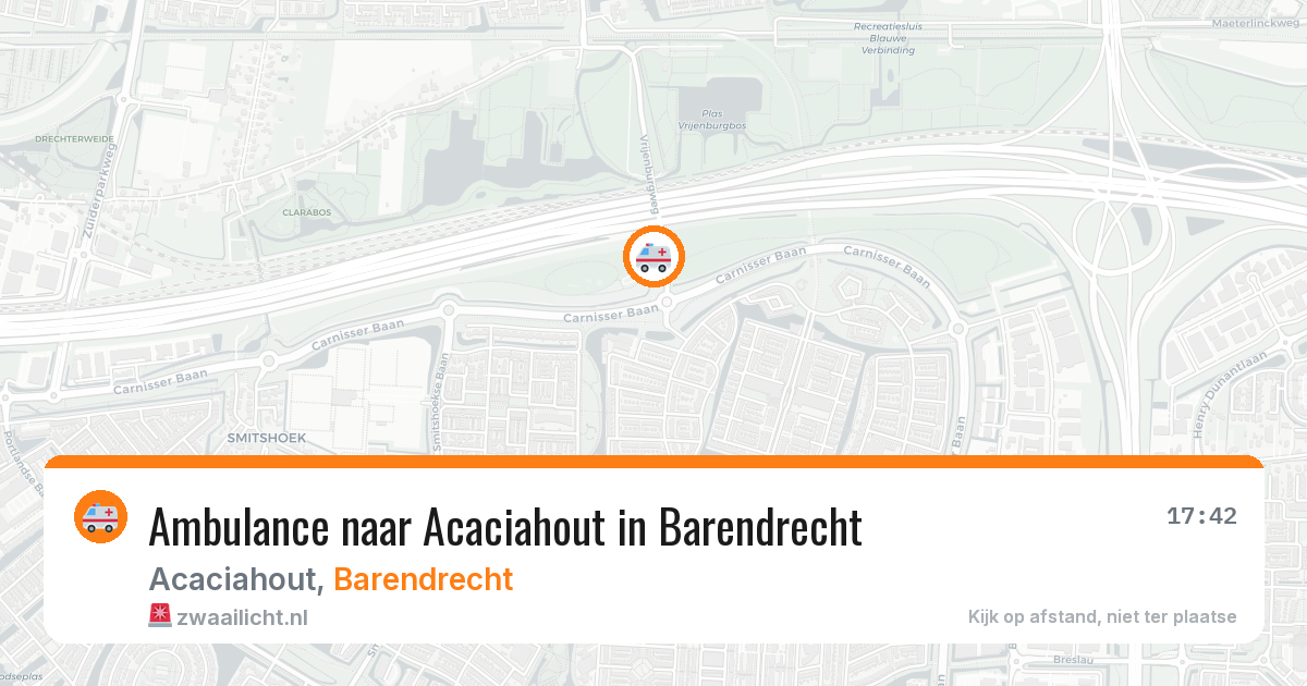 Ambulance naar Acaciahout in Barendrecht — 30 mrt 2026