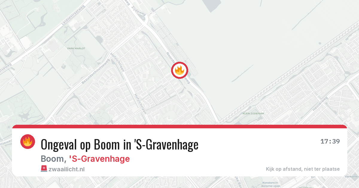 Ongeval op Boom in 'S-Gravenhage — 5 aug 2026