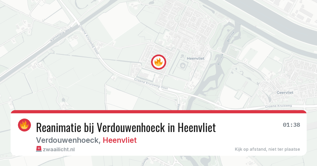 Reanimatie bij Verdouwenhoeck in Heenvliet — 22 mei 2026